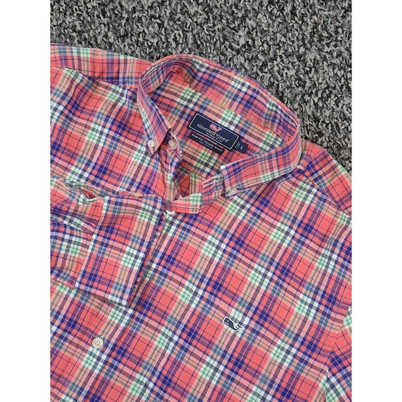 Vineyard Vines Other - Vineyard Vines Men's L Slim Fit Tucker Shirt Button Down Pastel Multi Plaid